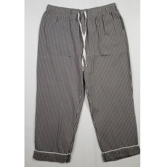 Pajamagram Gray Stripe Classic Button-Front Pajamas, Men Size XL PRE-OWNED - Picture 7 of 7